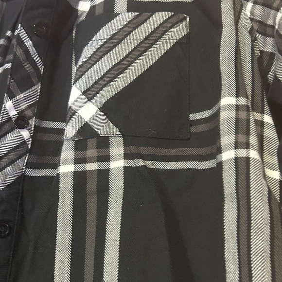 NWT UpCycled Graphic Flannel Jack Skeleton Graphic Flannel Size Petite Medium - Picture 9 of 9